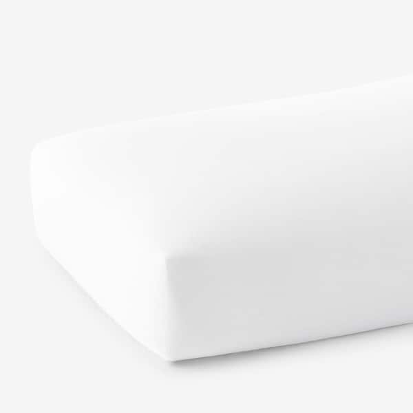 The Company Store Legends Hotel Supima Cotton Percale Extra Deep White King Fitted Sheet