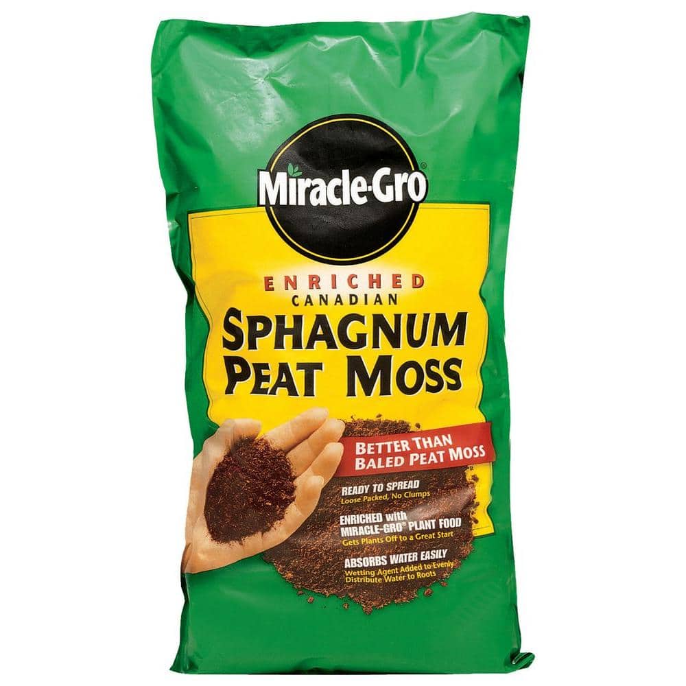 Miracle-Gro 2 cu. ft. Enriched Sphagnum Peat Moss 85252300 - The Home Depot