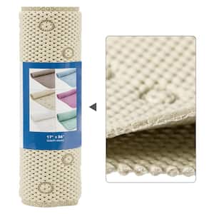 17 in. x 36 in. Ivory Double Layer Foam Non Slip Bathtub Mat, More Comfortable and Thicker Tub Mat Than Other Shower Mat