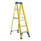 Louisville Ladder 6 ft. Fiberglass Step Ladder with 250 lbs. Load ...