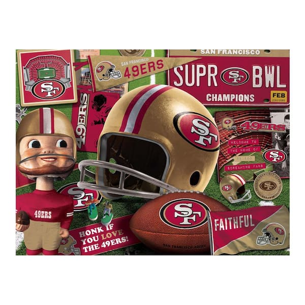 YouTheFan NFL San Francisco 49ers Retro Series Puzzle (500-Pieces