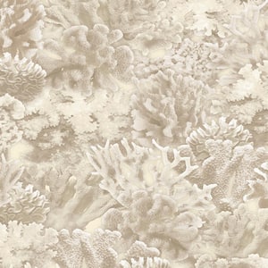 Coral Vinyl Roll Wallpaper (Covers 55 sq. ft.)