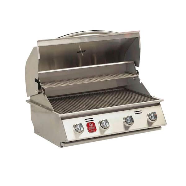 Bullet 4-Burner Built-in Natural Gas Grill in Stainless Steel