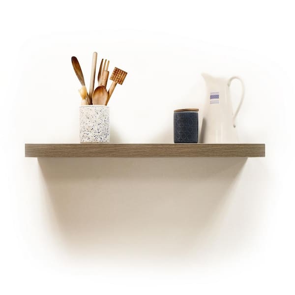 Rustic Wood Floating Shelf, Invisible Shelves Home Depot