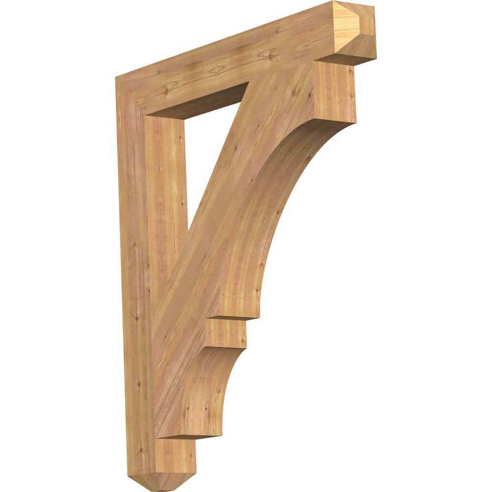 5.5 in. x 48 in. x 42 in. Western Red Cedar Balboa Craftsman Smooth Bracket price history on PriceWatchPro