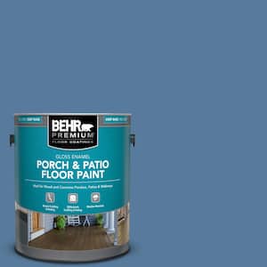 1 gal. #PPU14-02 Glass Sapphire Gloss Enamel Interior/Exterior Porch and Patio Floor Paint