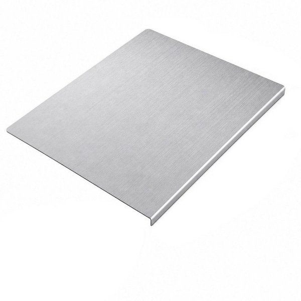 23.6 in. Food Grade Stainless Steel Cutting Board with Lip, Metal Chopping Board for Meat, Fruits, Vegetables, Bread