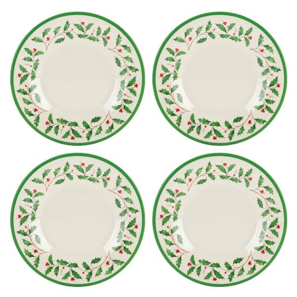 Lenox Holiday Melamine Ivory Accent Plate (Set of4)