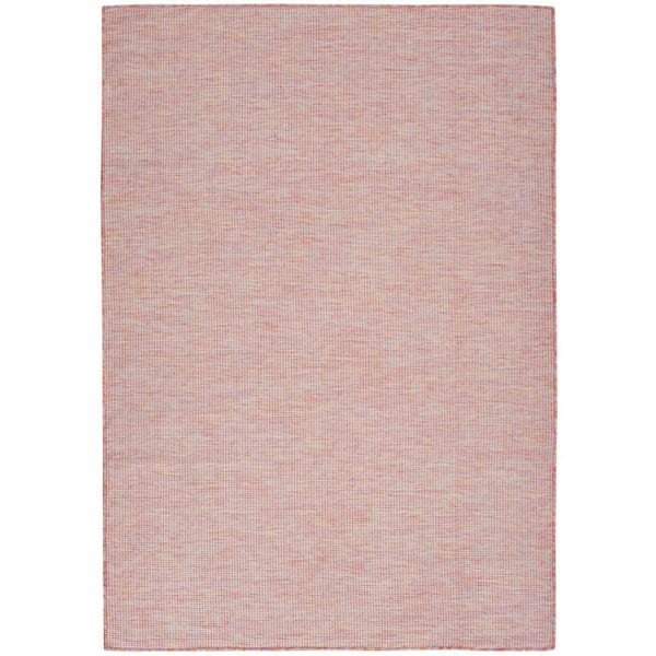 Rainbow 4 ft. x 6 ft. Woven Abstract Polypropylene Rectangle Indoor/Outdoor Area Rug