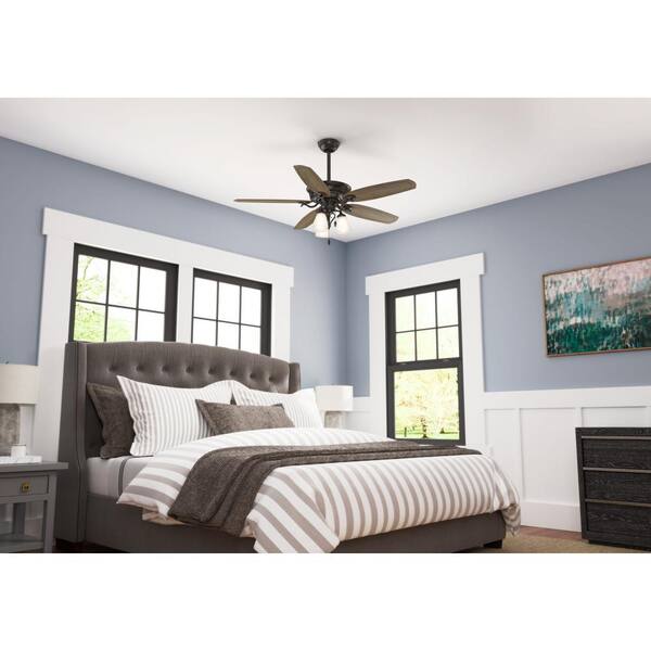 LED Indoor Noble Bronze Ceiling Fan 