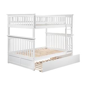 AFI Columbia Bunk Bed Full over Full with Twin Size Raised Panel ...