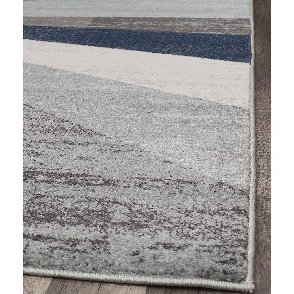 Hale Blue Geometric Synthetic Area Rug, 5' x 7'