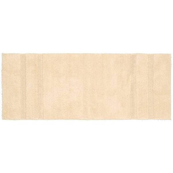 Garland Rug Majesty Cotton Natural 22 in. x 60 in. Washable Bathroom Accent Rug