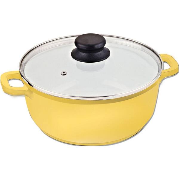 Vinaroz 6.8 qt. Casserole with Ceramic Non-Stick Coating in Yellow