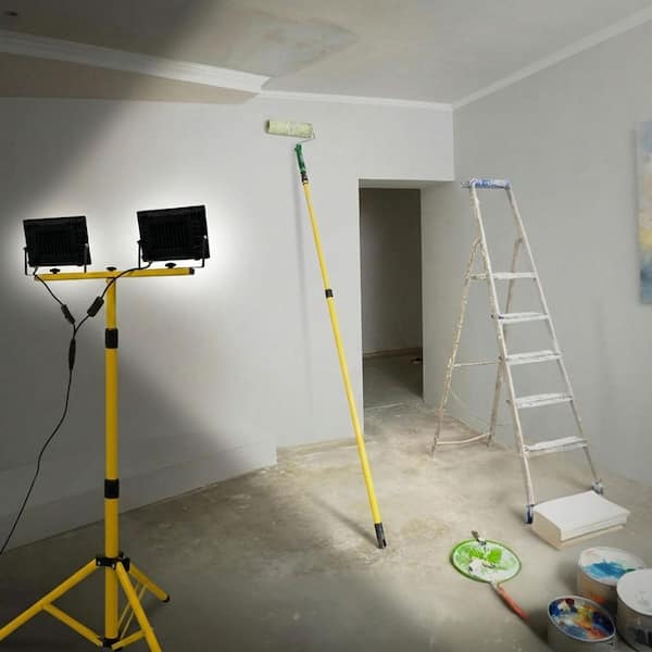 21000 Lumen 2 Head LED Work Light Portable Tripod Stand IP66