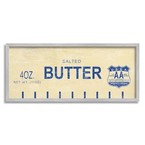 Vintage Salted Butter Design by Daphne Polselli Framed Food Art Print 30 in. x 13 in.