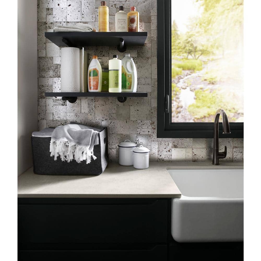 White Cast Iron Farmhouse Single Bowl Kitchen Sink