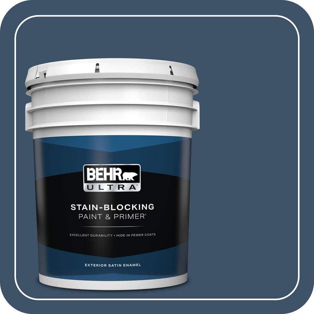 5 gal. Home Decorators Collection #HDC-SM14-7 Midnight Mosaic Satin Enamel Exterior Paint & Primer price history on PriceWatchPro