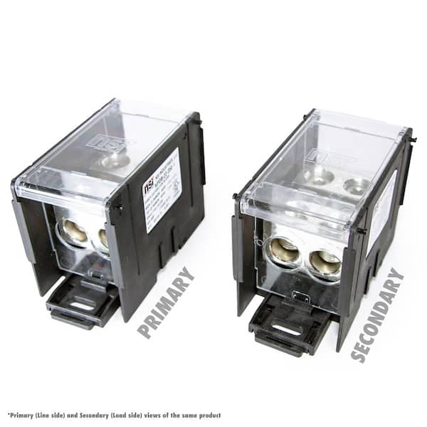 PDB, 1 Pole, Line 2 x 350 -6, Load 2 x 350 -6 Large Power Distribution Block