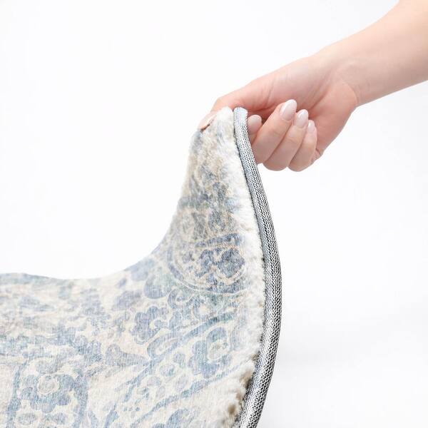 Dream Shag Premium Machine Washable Abstract ADS835 Sky 5 ft. x 7 ft. 6 in. Area Rug