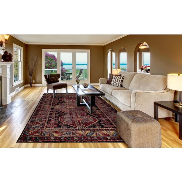 Diamond Antique Black 7 ft. x 9 ft. Area Rug