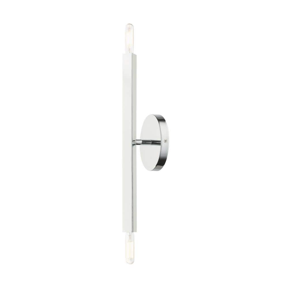 Monaco Collection Polished Chrome 2-Light ADA Compliant Sconce