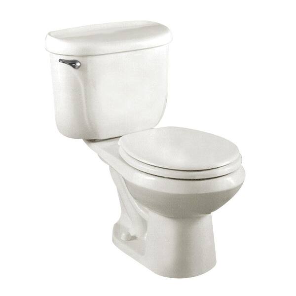 American Standard Cadet Pressure Assisted 2-Piece 1.6 GPF Single Flush Round Toilet in White