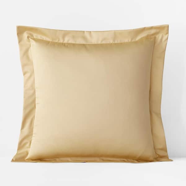 The Company Store Legends Hotel Supima Cornsilk Solid Sateen Euro Sham
