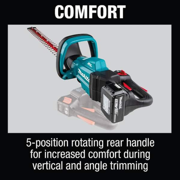 Makita LXT 18V Lithium Ion Brushless Cordless 24 in. Hedge Trimmer Kit 5.0Ah XHU07T The Home Depot