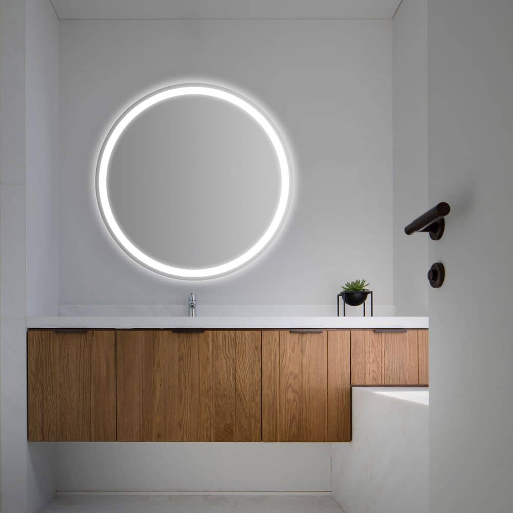 Dane 27" Round Frameless LED Bathroom Vanity Mirror