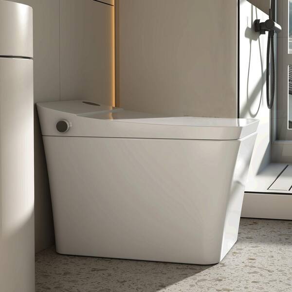 MEDUNJESS H-G Elongated Smart Toilet 1.34 GPF with Auto Features & Heated Seat