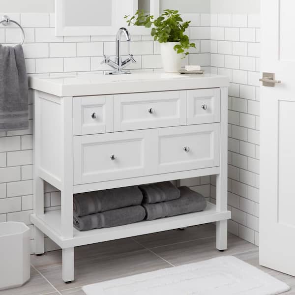 Dorset Cross Double-Handle Single Hole Bathroom Faucet in Polished Chrome