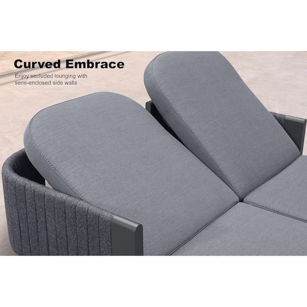 や*様 SUNSEA 15AW REVERSIBLE MELTON BLOUSU PURPLE LEAF Outdoor Chaise Lounge Chairs with Cushion 2-Person