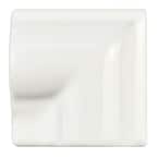 Antigua Blanco 2 in. x 2 in. Ceramic Moldura Incorner Wall Trim Tile
