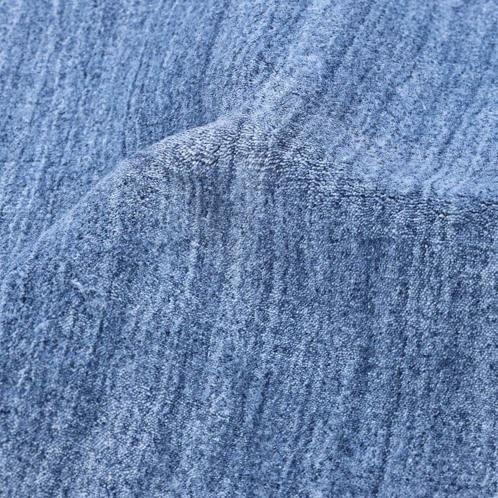 Harbor Stripe Hand-Knotted Denim Wool-Blend 8' x 10' Rug