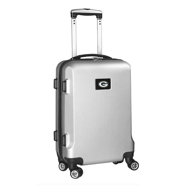 Denco NFL Green Bay Packers 21 in. Silver Carry-On Hardcase Spinner Suitcase