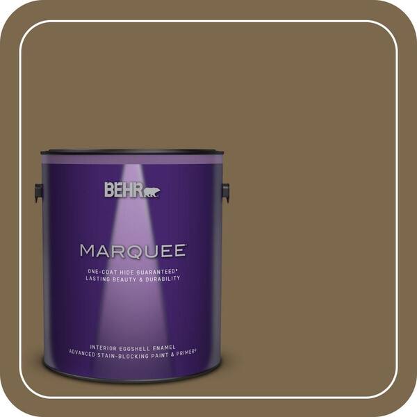 BEHR MARQUEE 1 gal. #T14-6 Boho Eggshell Enamel Interior Paint & Primer