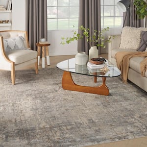Concerto Beige/Grey 9 ft. x 12 ft. Abstract Rustic Area Rug