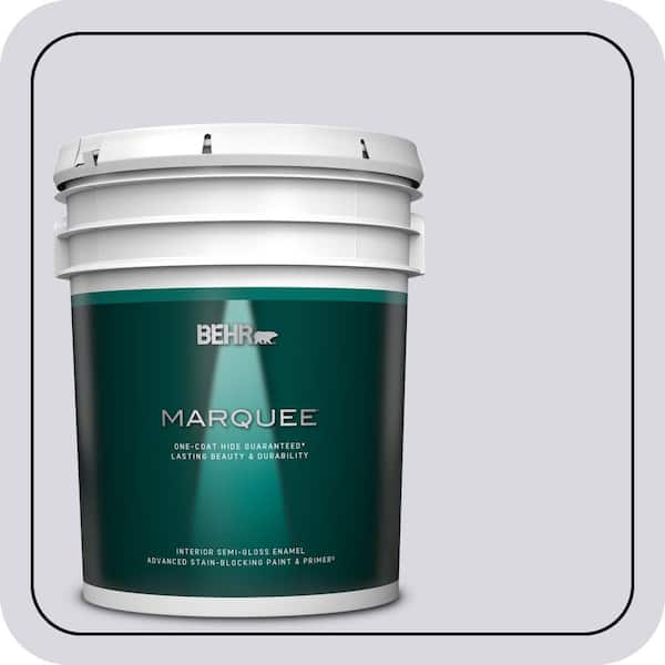 BEHR MARQUEE 5 gal. #MQ3-30 Petal Tip One-Coat Hide Semi-Gloss Enamel Interior Paint & Primer