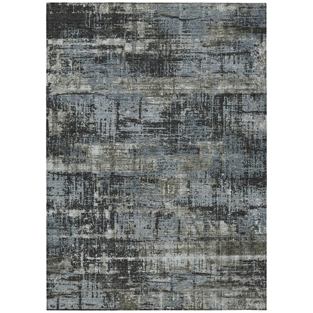Chantille Machine Washable Indoor/Outdoor Abstract ACN1969 Charcoal 9 ft. x 12 ft. Area Rug price history on PriceWatchPro