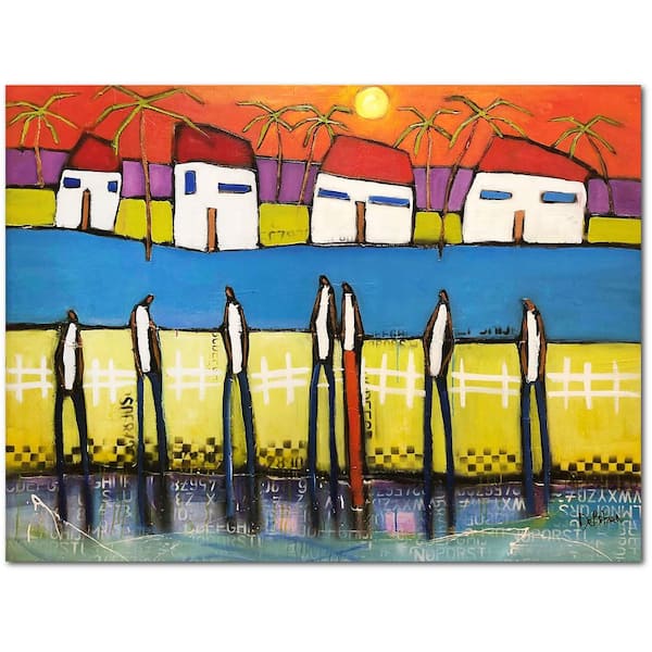 Courtside Market William DeBilzan Somewhere In Paradise 16 in. x 20 in. Gallery-Wrapped Canvas Wall Art