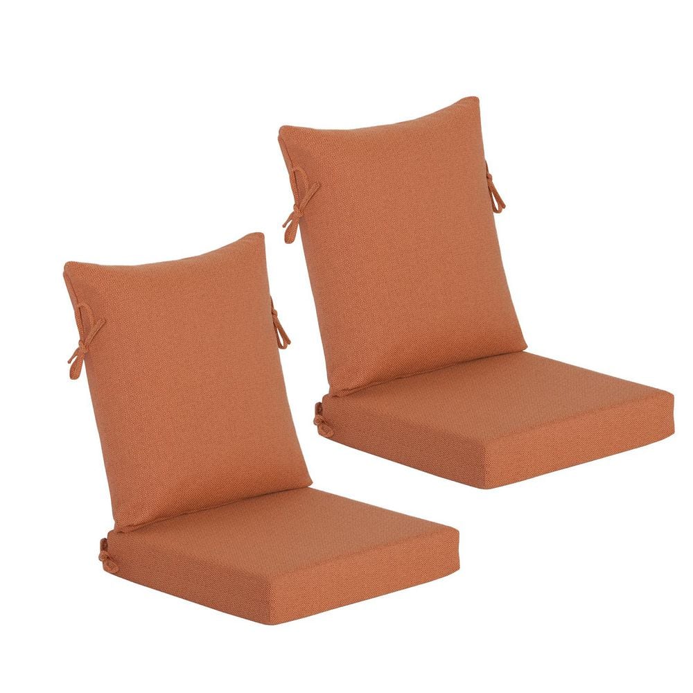 グットイナフ クッション GOODENOUGH Goodgoods 20 in. x 21 in. Outdoor Dining Chair Cushion with Strap