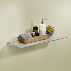 16 in. x 5 in. x 5/16 in. Standard Glass Line Shelf in Frosted