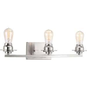 Debut Collection 3-Light Brushed Nickel Farmhouse Bath Vanity Light