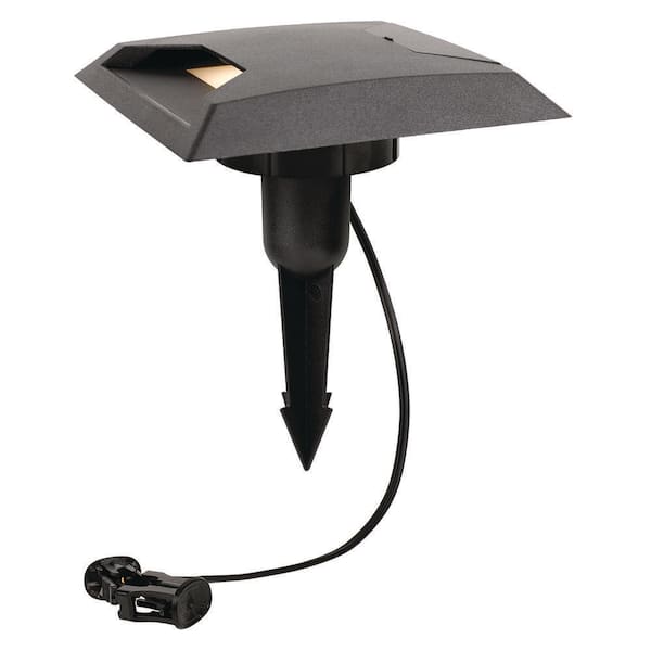 CASTLEBERRY LV LED WELL/DECK LIGHT with OPTIONAL COVER BLACK FINISH
