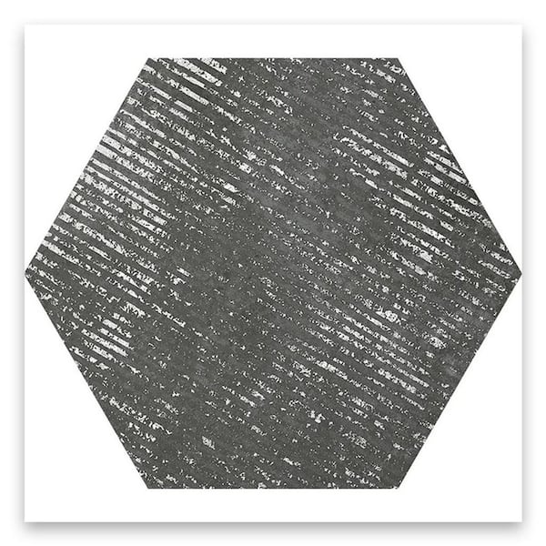 Apollo Tile Zenith 9 in. x 11 in. Textured Graphite Gray Porcelain