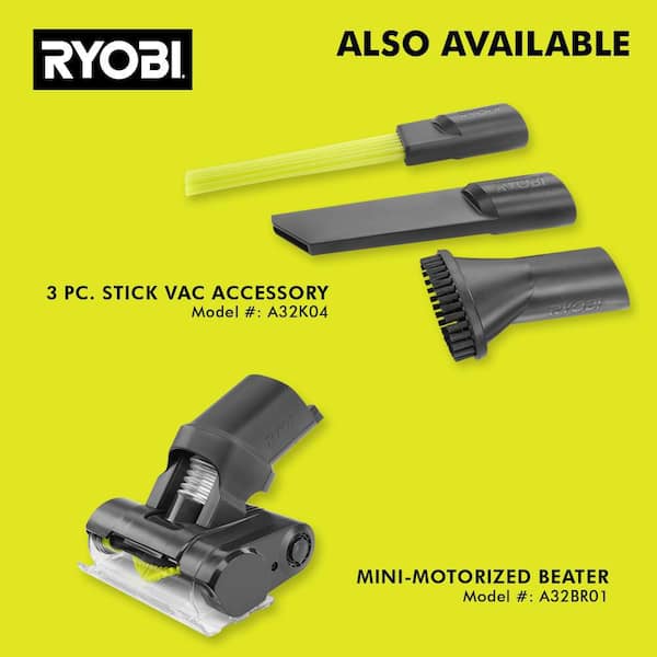 RYOBI ONE  18V Brushless Cordless Compact Stick Vacuum Cleaner (Tool Only) - 2