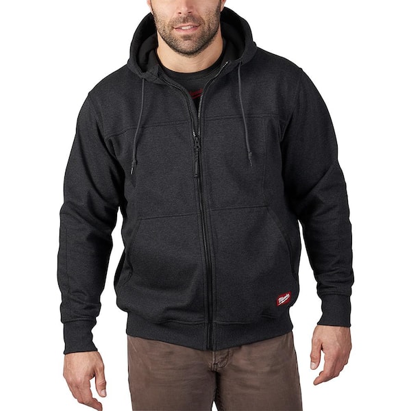 Milwaukee Men's Large Black No Days Off Hooded Sweatshirt