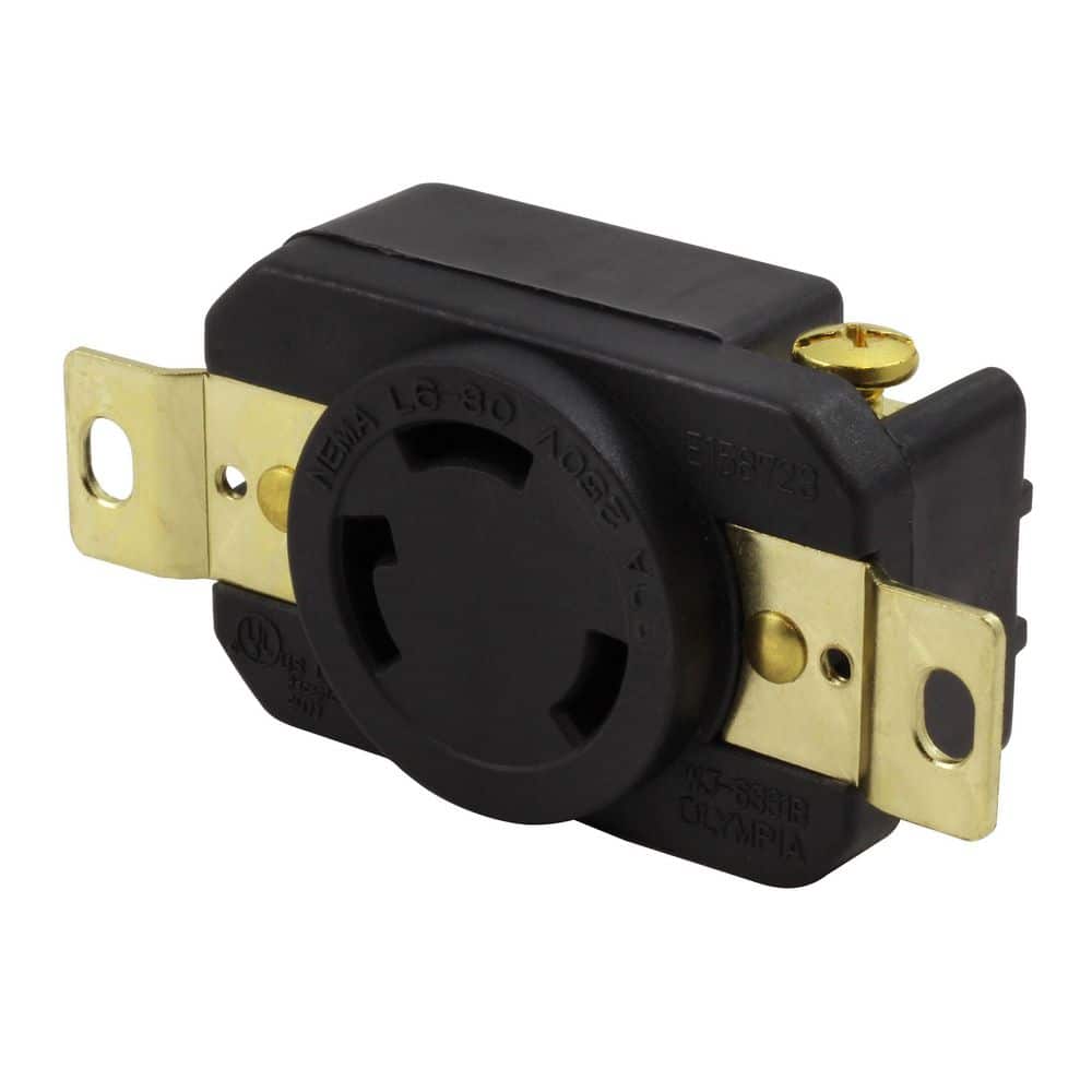 30A, 250V, NEMA L6-30R Flush Mounting Locking Industrial Grade Outlet price history on PriceWatchPro