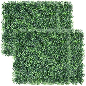 12 Pieces 20*20*1.8 in. Square Artificial Boxwood Hedge Wall/Grass Wall Panels, Faux Greenery Wall Decor